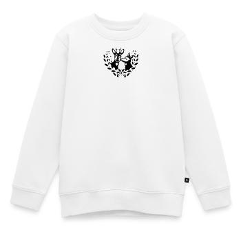 deux chevreuils - Sweat Premium enfant bio - blanc - Devant - AI Model Kid Male (0cm)