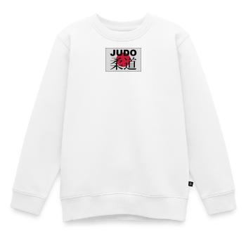 judo - Sweat Premium enfant bio - blanc - Devant - AI Model Kid Male (0cm)