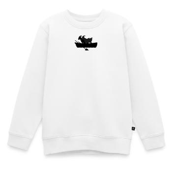 GOATS 2 Ziegen im Boot - Kinder Premium Organic Sweatshirt - Weiß - Vorne - AI Model Kid Male (0cm)