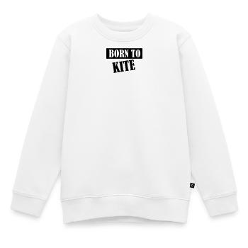 Kiteboard,Kiteboarder,Kite,Kiteboarding,Meer,Board - Kinder Premium Organic Sweatshirt - Weiß - Vorne - AI Model Kid Male (0cm)
