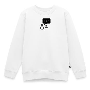 community Kommunikation Redefreiheit - Kinder Premium Organic Sweatshirt - Weiß - Vorne - AI Model Kid Male (0cm)