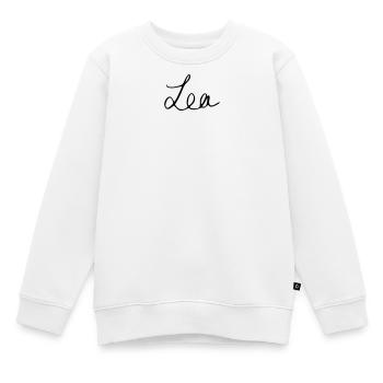 Lea - Kinder Premium Organic Sweatshirt - Weiß - Vorne - AI Model Kid Male (0cm)