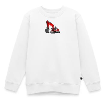 Pelle rouge - Sweat Premium enfant bio - blanc - Devant - AI Model Kid Male (0cm)