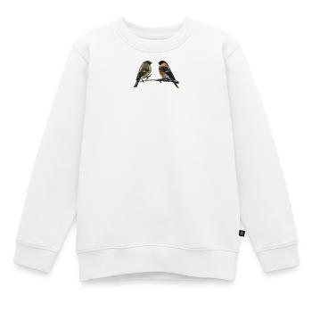 Gimpel Paar - Kinder Premium Organic Sweatshirt - Weiß - Vorne - AI Model Kid Male (0cm)