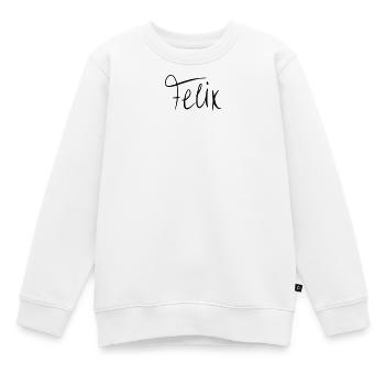 Felix - Kinder Premium Organic Sweatshirt - Weiß - Vorne - AI Model Kid Male (0cm)