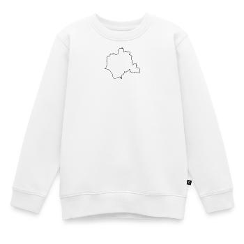 Kontur des Kreises Lippe - Kinder Premium Organic Sweatshirt - Weiß - Vorne - AI Model Kid Male (0cm)