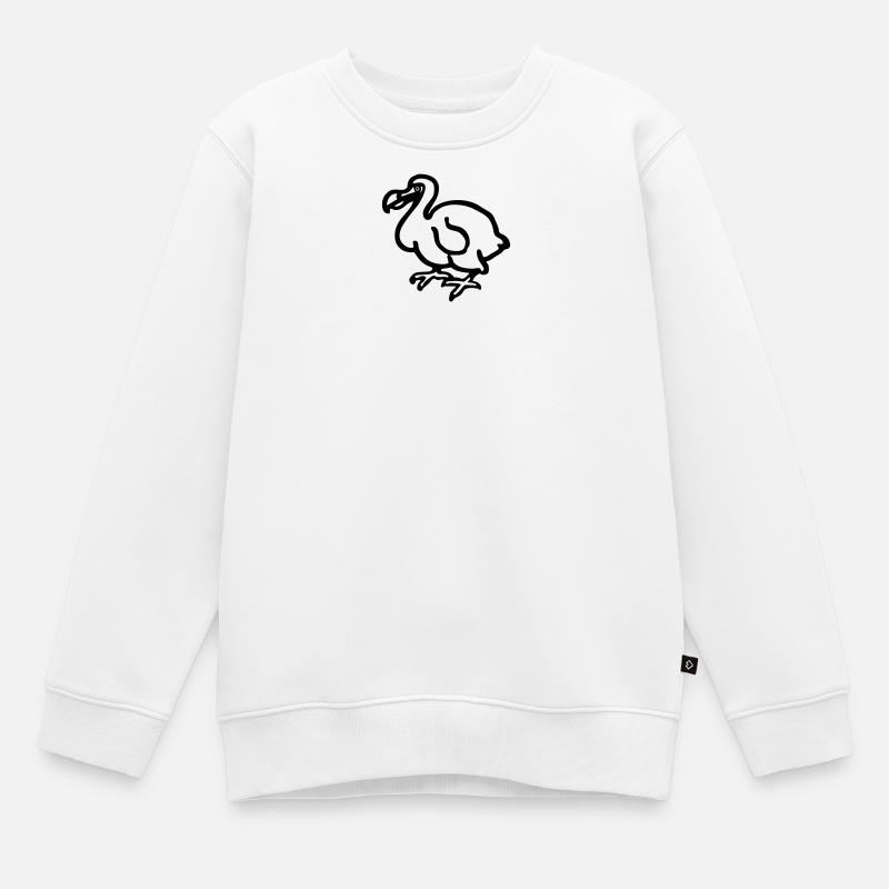 Dodo - Kinder Premium Organic Sweatshirt - Weiß