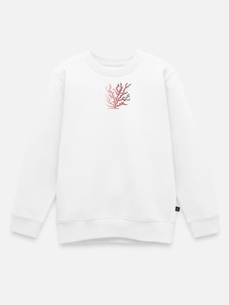 coralfantasy Coral - Sweat Premium enfant bio - blanc
