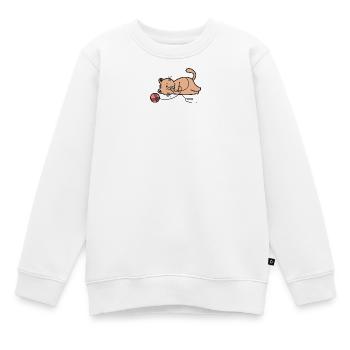 Katze Katzen - Kinder Premium Organic Sweatshirt - Weiß - Vorne - AI Model Kid Male (0cm)