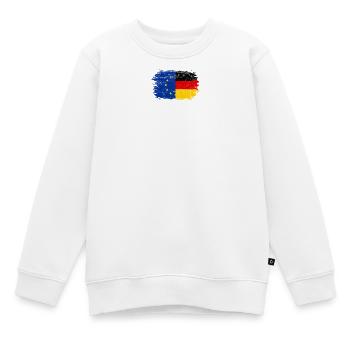 Flag Fusion EUGermany Brush - Sweat Premium enfant bio - blanc - Devant - AI Model Kid Male (0cm)