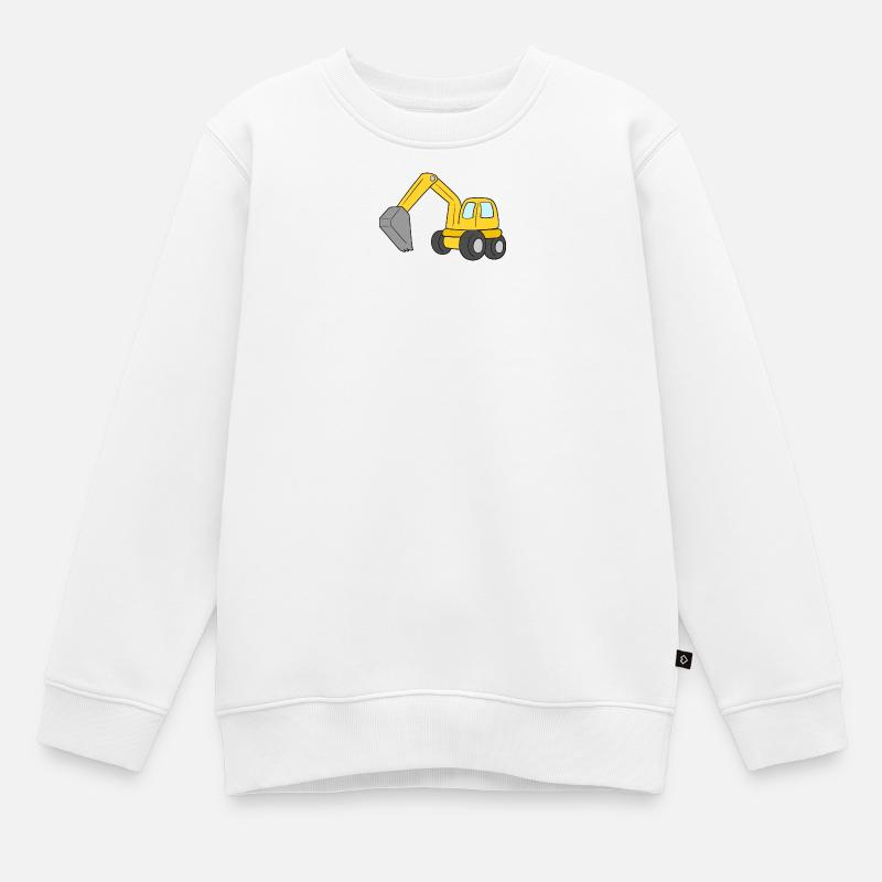 Bagger - Kinder Premium Organic Sweatshirt - Weiß