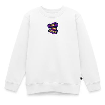 Ich liebe Death Metal - Kinder Premium Organic Sweatshirt - Weiß - Vorne - AI Model Kid Male (0cm)
