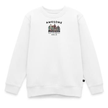 Celle, Altstadt Häuser, Handzeichnung, Deutschland - Kinder Premium Organic Sweatshirt - Weiß - Vorne - AI Model Kid Male (0cm)