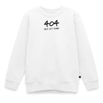 404 selbst nicht gefunden - Kinder Premium Organic Sweatshirt - Weiß - Vorne - AI Model Kid Male (0cm)