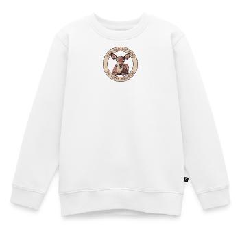 Faire de mon mieux pour faire fondre les cœurs - Sweat Premium enfant bio - blanc - Devant - AI Model Kid Male (0cm)