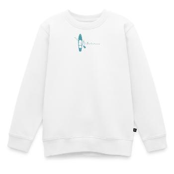 Pulseboard und Paddel - Kinder Premium Organic Sweatshirt - Weiß - Vorne - AI Model Kid Male (0cm)