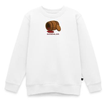 BODENLOS - Kinder Premium Organic Sweatshirt - Weiß - Vorne - AI Model Kid Male (0cm)