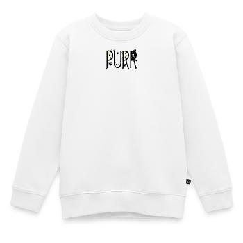 Schnurren - Kinder Premium Organic Sweatshirt - Weiß - Vorne - AI Model Kid Male (0cm)