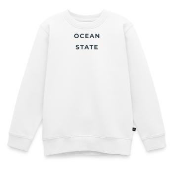 OCEAN STATE - Kinder Premium Organic Sweatshirt - Weiß - Vorne - AI Model Kid Male (0cm)