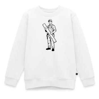 Zimmermann - Kinder Premium Organic Sweatshirt - Weiß - Vorne - AI Model Kid Male (0cm)