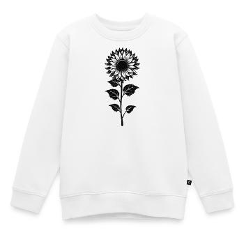 Tournesol - Sweat Premium enfant bio - blanc - Devant - AI Model Kid Male (0cm)