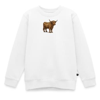 Highlander - Kinder Premium Organic Sweatshirt - Weiß - Vorne - AI Model Kid Male (0cm)
