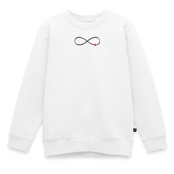 Stern Unendlichkeit Symbol Unendlichkeitszeichen - Kinder Premium Organic Sweatshirt - Weiß - Vorne - AI Model Kid Male (0cm)