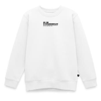 Ich bin Straßenbauer - Kinder Premium Organic Sweatshirt - Weiß - Vorne - AI Model Kid Male (0cm)