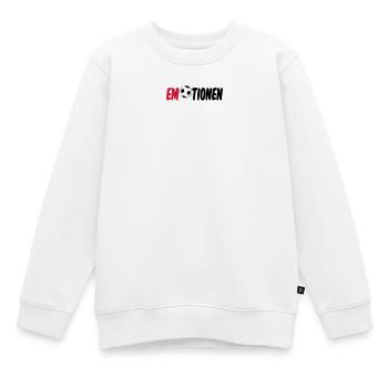 Emotionen (Fußball) Geschenk - Kinder Premium Organic Sweatshirt - Weiß - Vorne - AI Model Kid Male (0cm)