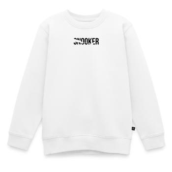 snooker - Kinder Premium Organic Sweatshirt - Weiß - Vorne - AI Model Kid Male (0cm)