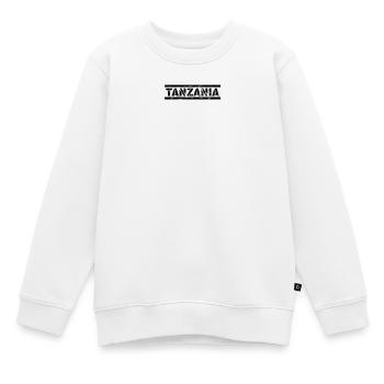 Tanzanie - Sweat Premium enfant bio - blanc - Devant - AI Model Kid Male (0cm)