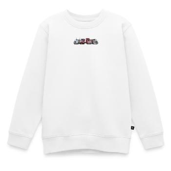 Sattelschlepper, Trucks - Kinder Premium Organic Sweatshirt - Weiß - Vorne - AI Model Kid Male (0cm)