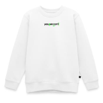 yes vegan - Sweat Premium enfant bio - blanc - Devant - AI Model Kid Male (0cm)
