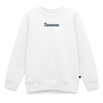 Vancouver - Sweat Premium enfant bio - blanc - Devant - AI Model Kid Male (0cm)