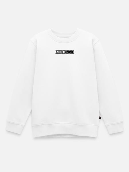 Acid House - Sweat Premium enfant bio - blanc