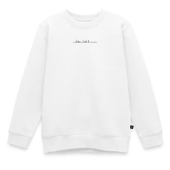 Audio Waveform - Kinder Premium Organic Sweatshirt - Weiß - Vorne - AI Model Kid Male (0cm)
