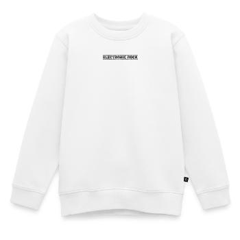 Electronic Rock - Kids Premium Organic Sweatshirt - white - Front - AI Model Kid Male (0cm)