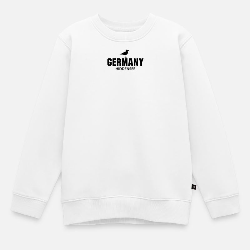 Hiddensee GERMANY - Kinder Premium Organic Sweatshirt - Weiß