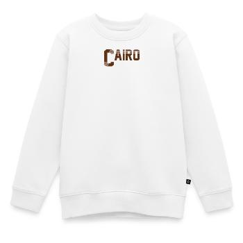 Cairo - Kids Premium Organic Sweatshirt - white - Front - AI Model Kid Male (0cm)