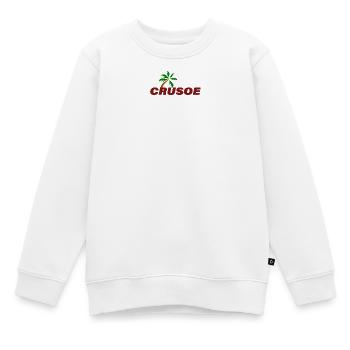 CRUSOE - Kinder Premium Organic Sweatshirt - Weiß - Vorne - AI Model Kid Male (0cm)