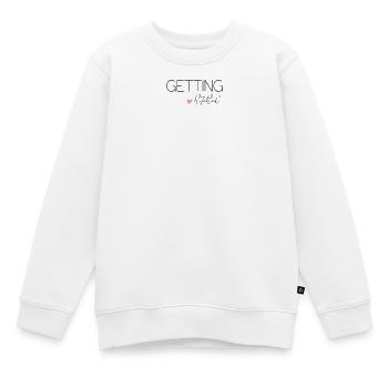Getting Hitched! Personalisierbar - Kinder Premium Organic Sweatshirt - Weiß - Vorne - AI Model Kid Male (0cm)