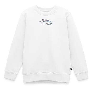 Canal du midi villes - Sweat Premium enfant bio - blanc - Devant - AI Model Kid Male (0cm)