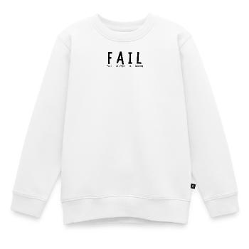 Fail - Kids Premium Organic Sweatshirt - white - Front - AI Model Kid Male (0cm)
