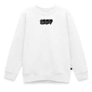 leet Noob N00b 1337 - Kinder Premium Organic Sweatshirt - Weiß - Vorne - AI Model Kid Male (0cm)