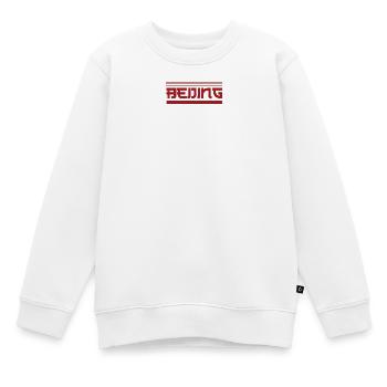 Beijing - Kids Premium Organic Sweatshirt - white - Front - AI Model Kid Male (0cm)