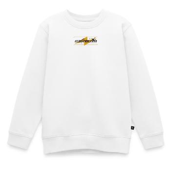 Allroundkasper - Kinder Premium Organic Sweatshirt - Weiß - Vorne - AI Model Kid Male (0cm)