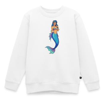 Azurinische Meerjungfrauen-Couture - Kinder Premium Organic Sweatshirt - Weiß - Vorne - AI Model Kid Male (0cm)
