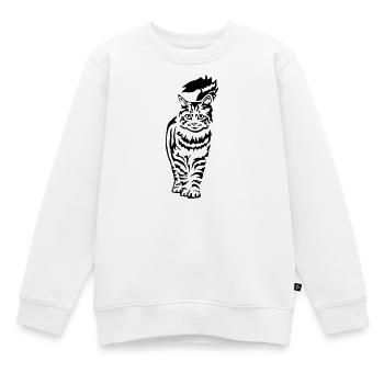Chat domestique - Chat - Sweat Premium enfant bio - blanc - Devant - AI Model Kid Male (0cm)