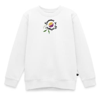 summer in portugal - Kinder Premium Organic Sweatshirt - Weiß - Vorne - AI Model Kid Male (0cm)