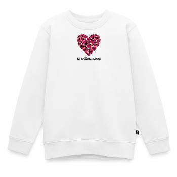 la_meilleure_maman - Sweat Premium enfant bio - blanc - Devant - AI Model Kid Male (0cm)